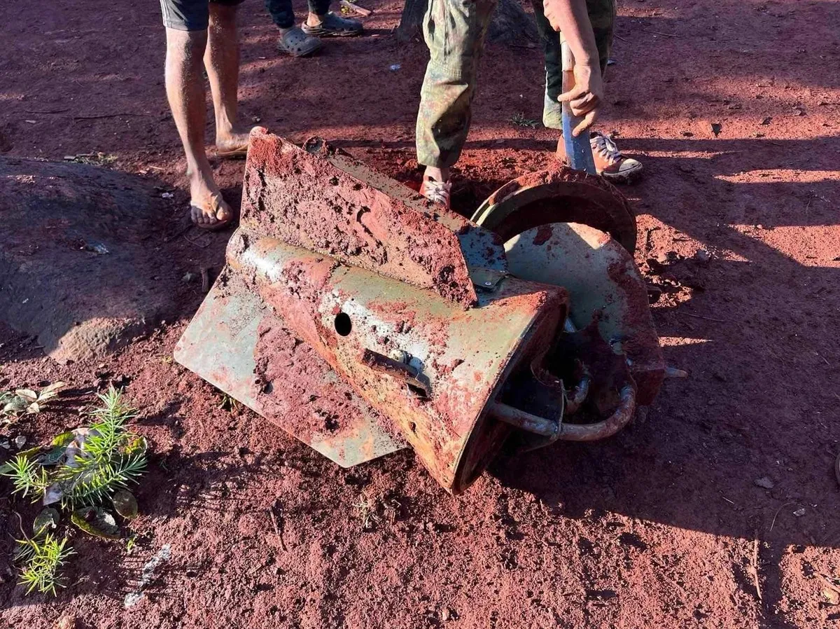  Shell remnants from a Karen village. (Photo provided by Saw Marner.) 
